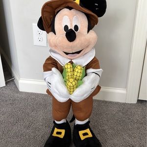 Fall Holiday Thanksgiving Disney 24 in Tall Mickey Mouse Pilgrim Greeter